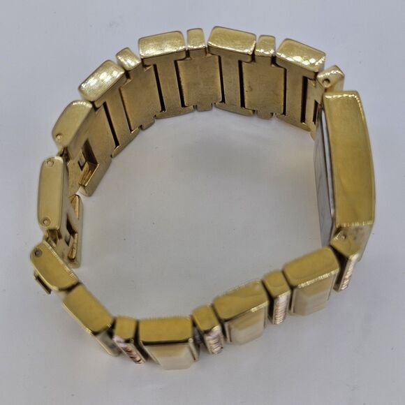 Michael Kors Women's Watch 24MM Gold Dial Gold Bracelet 6" New Battery - Picture 14 of 15